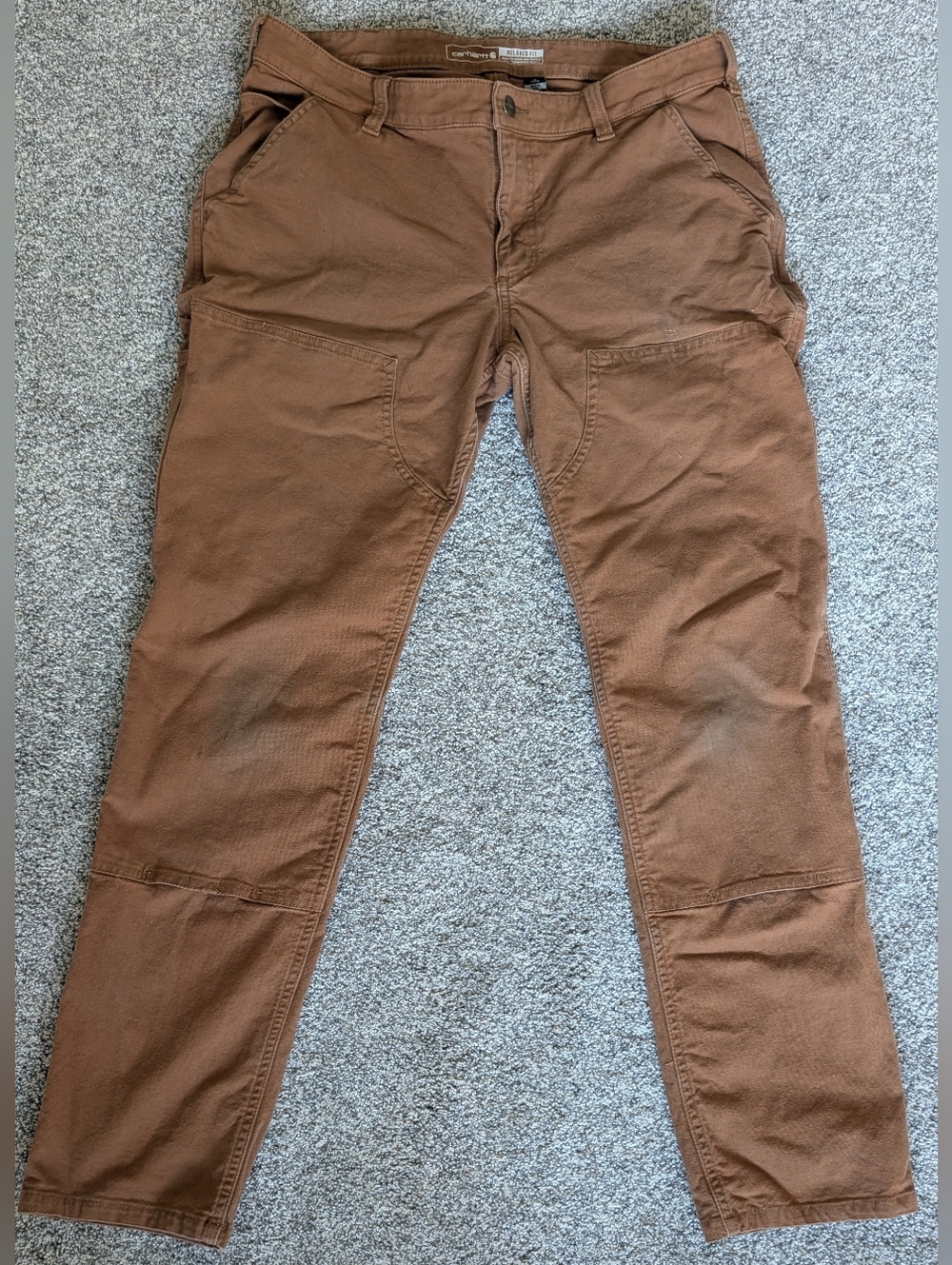 Carhartt Womens 12 Regular Rugged Flex Relaxed Fit Double Knee Pants BN5999-W